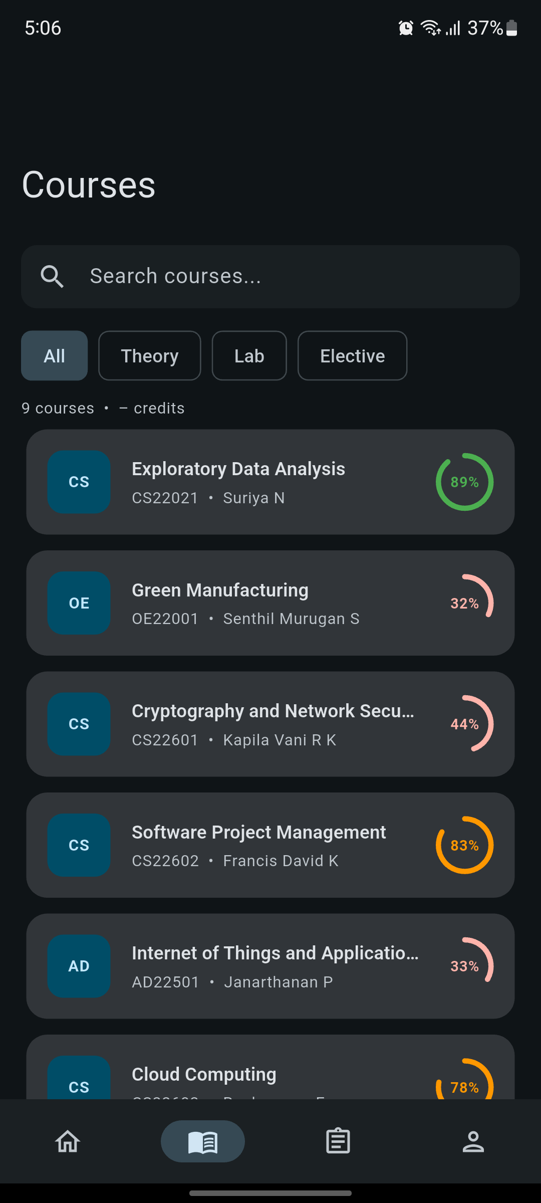 Student Buddy — Courses